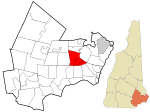 Rockingham County New Hampshire incorporated and unincorporated areas Exeter highlighted